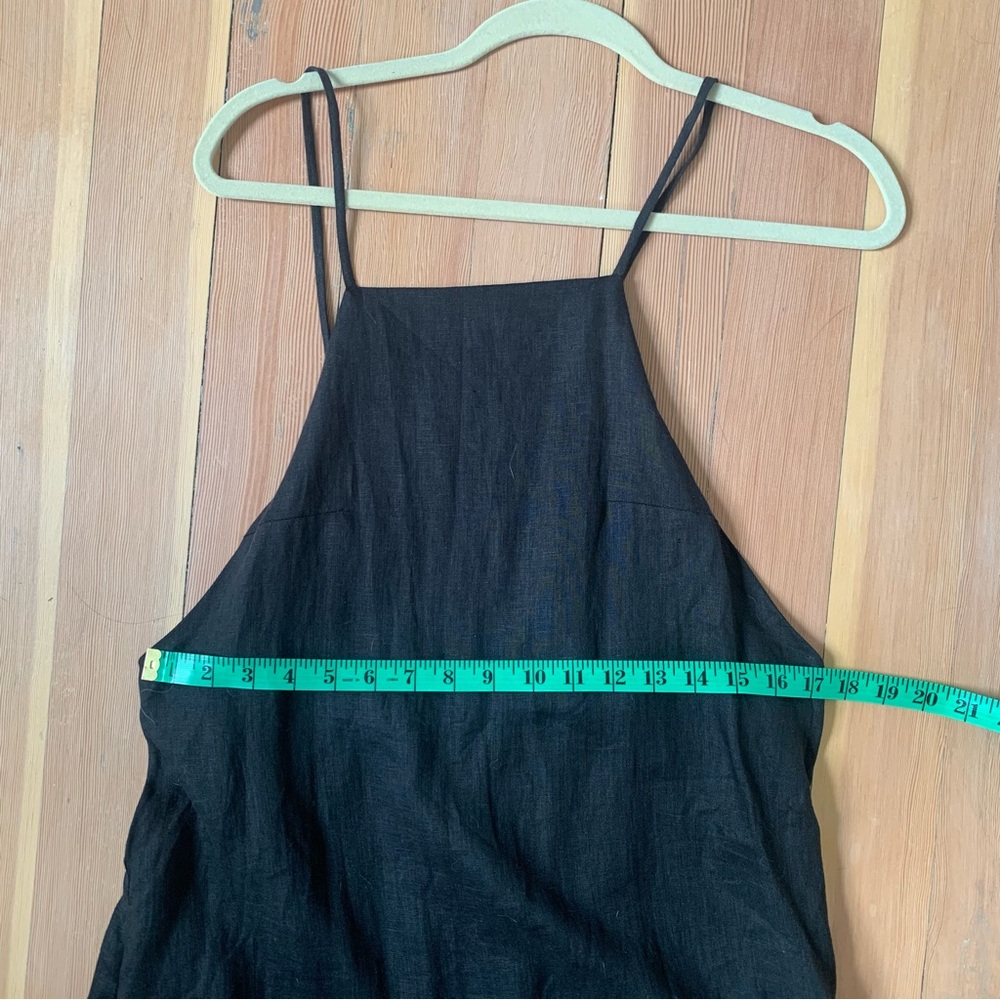 Par En Par Black Isla Linen Slip Dress - Picture 10 of 12
